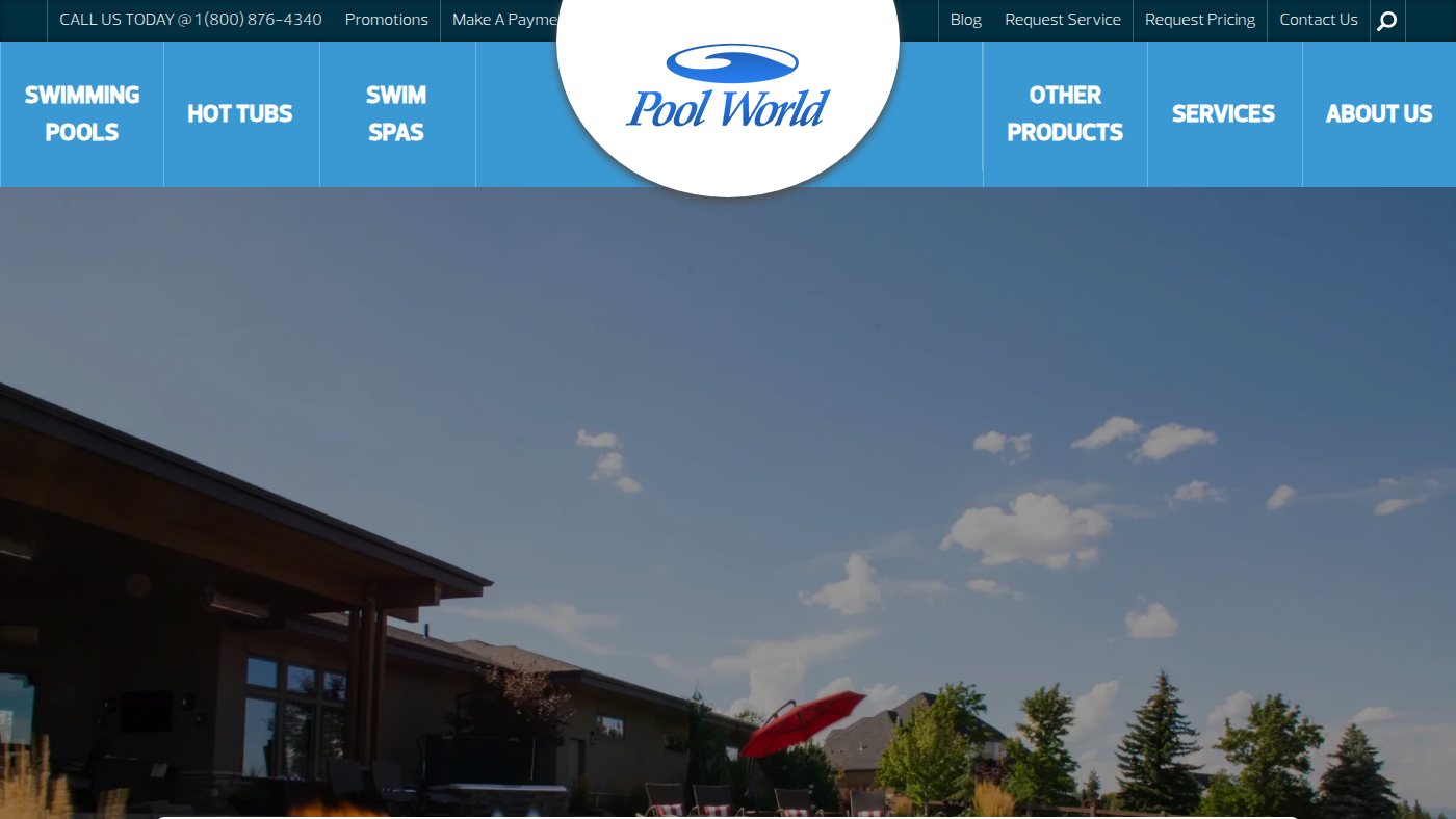 The home page of poolworld.biz