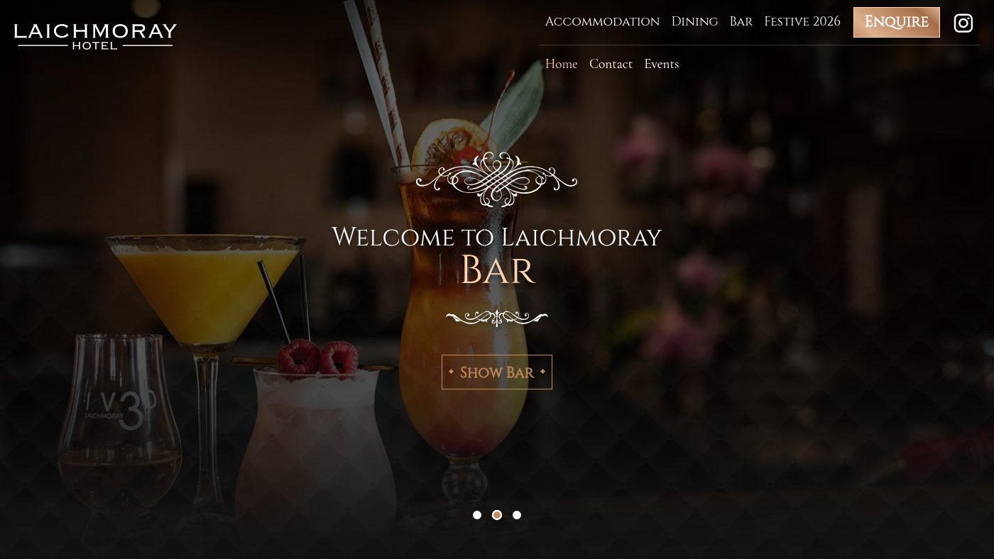The home page of laichmorayhotel.co.uk