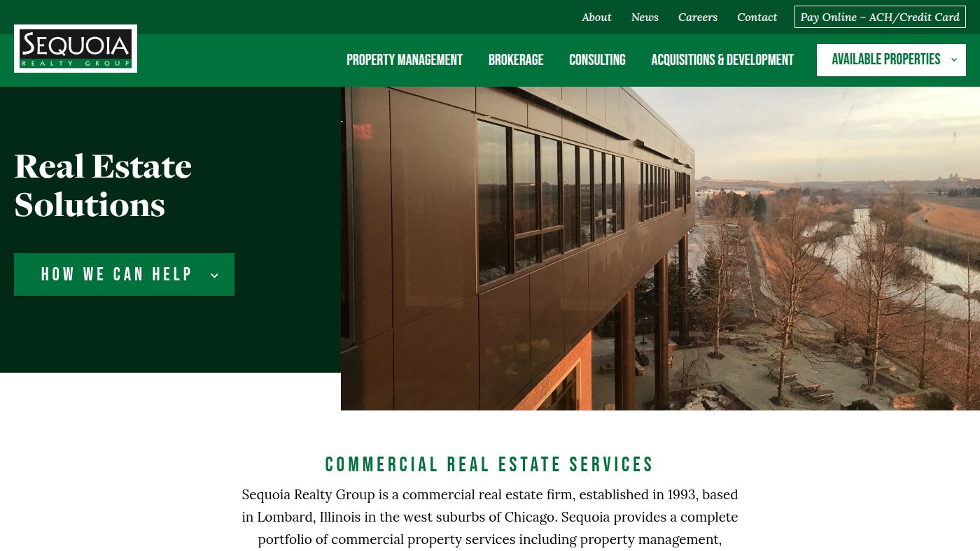The home page of sequoiarg.com