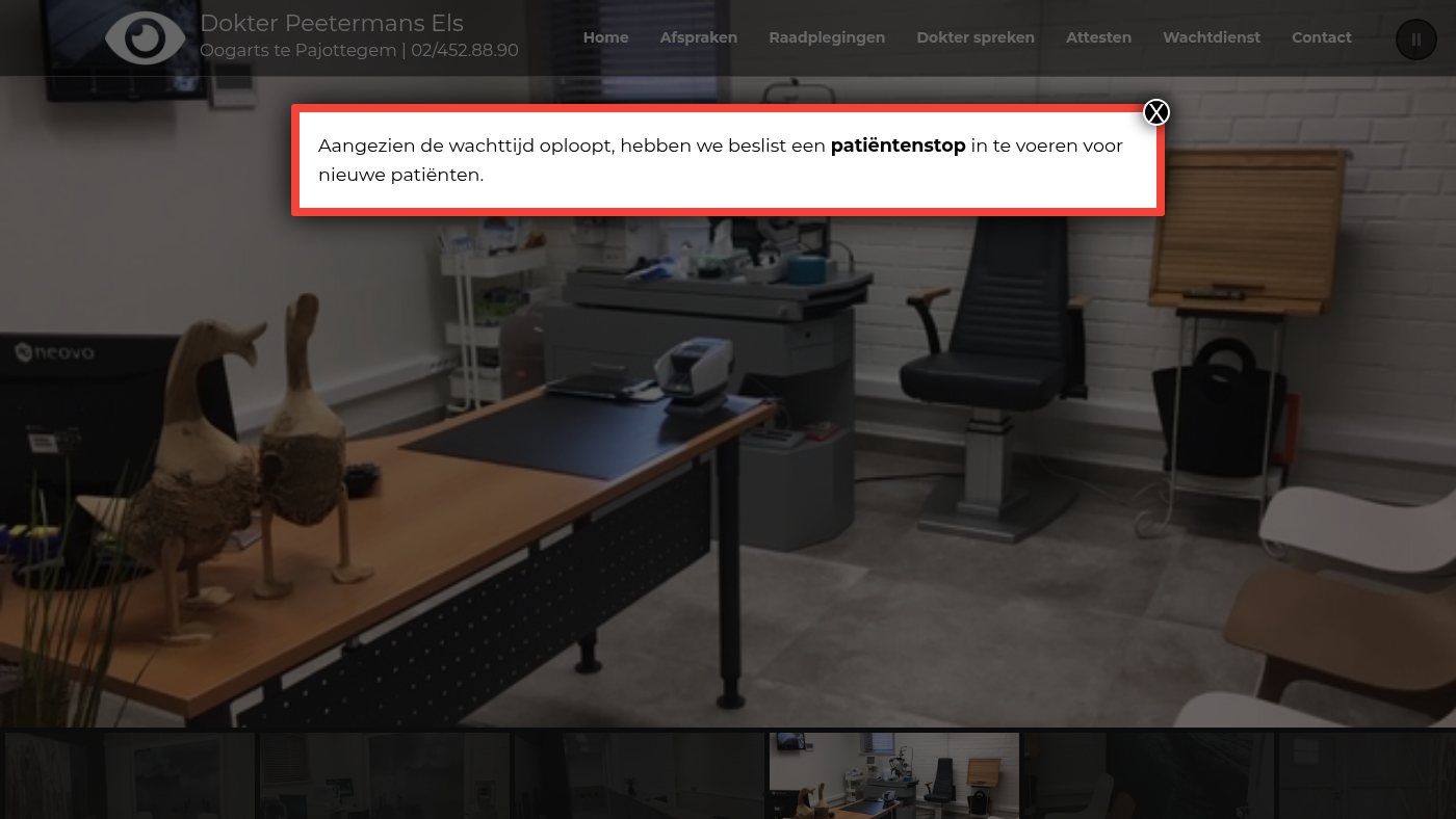 The home page of oogartspeetermansels.be
