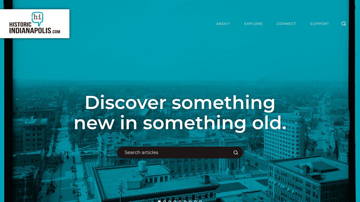 The home page of historicindianapolis.com