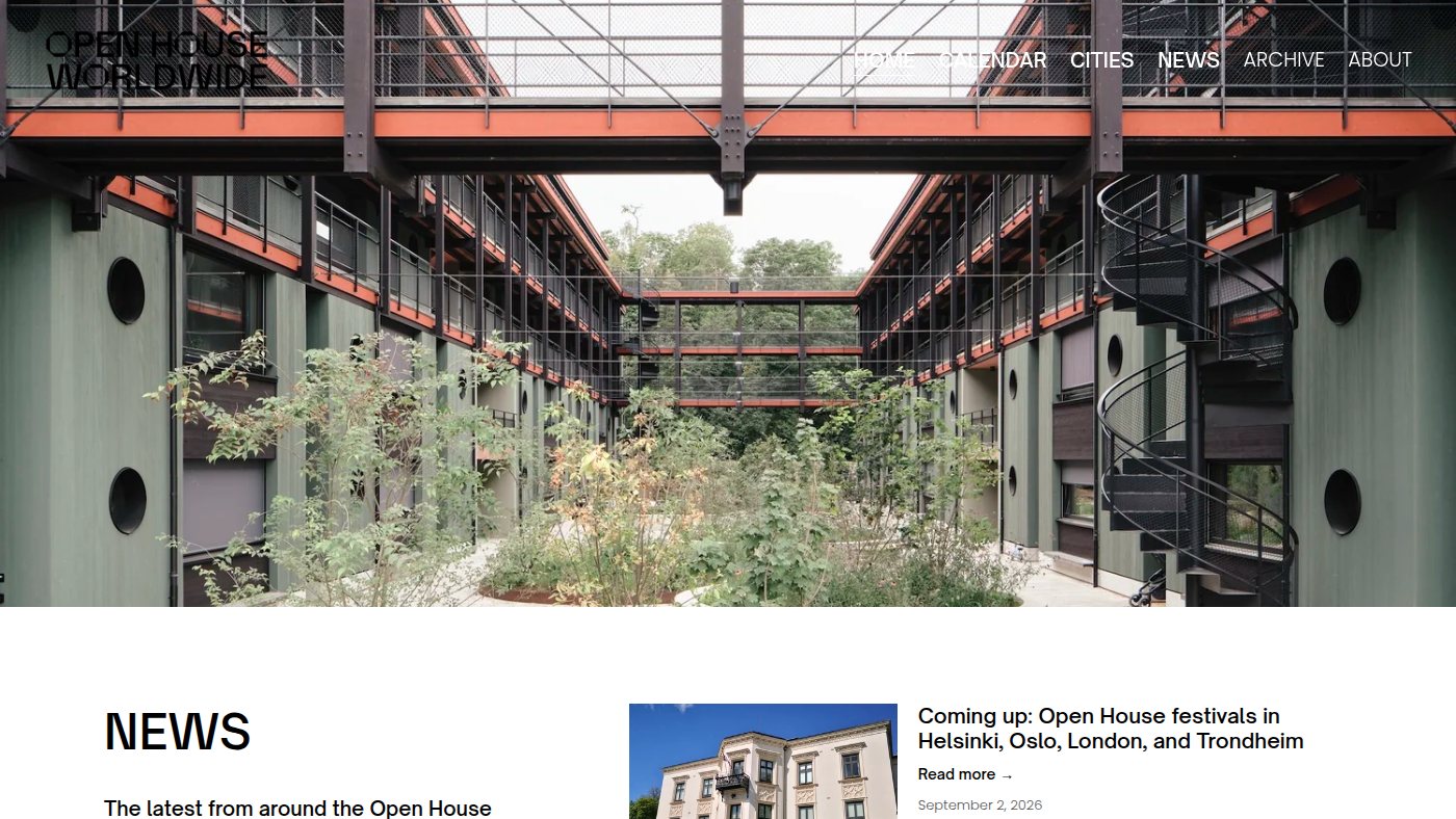 The home page of openhouseworldwide.org