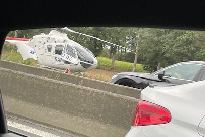 MUG-helikopter landt op E40 in Aalter na medische interventie: rijbaan opnieuw vrij