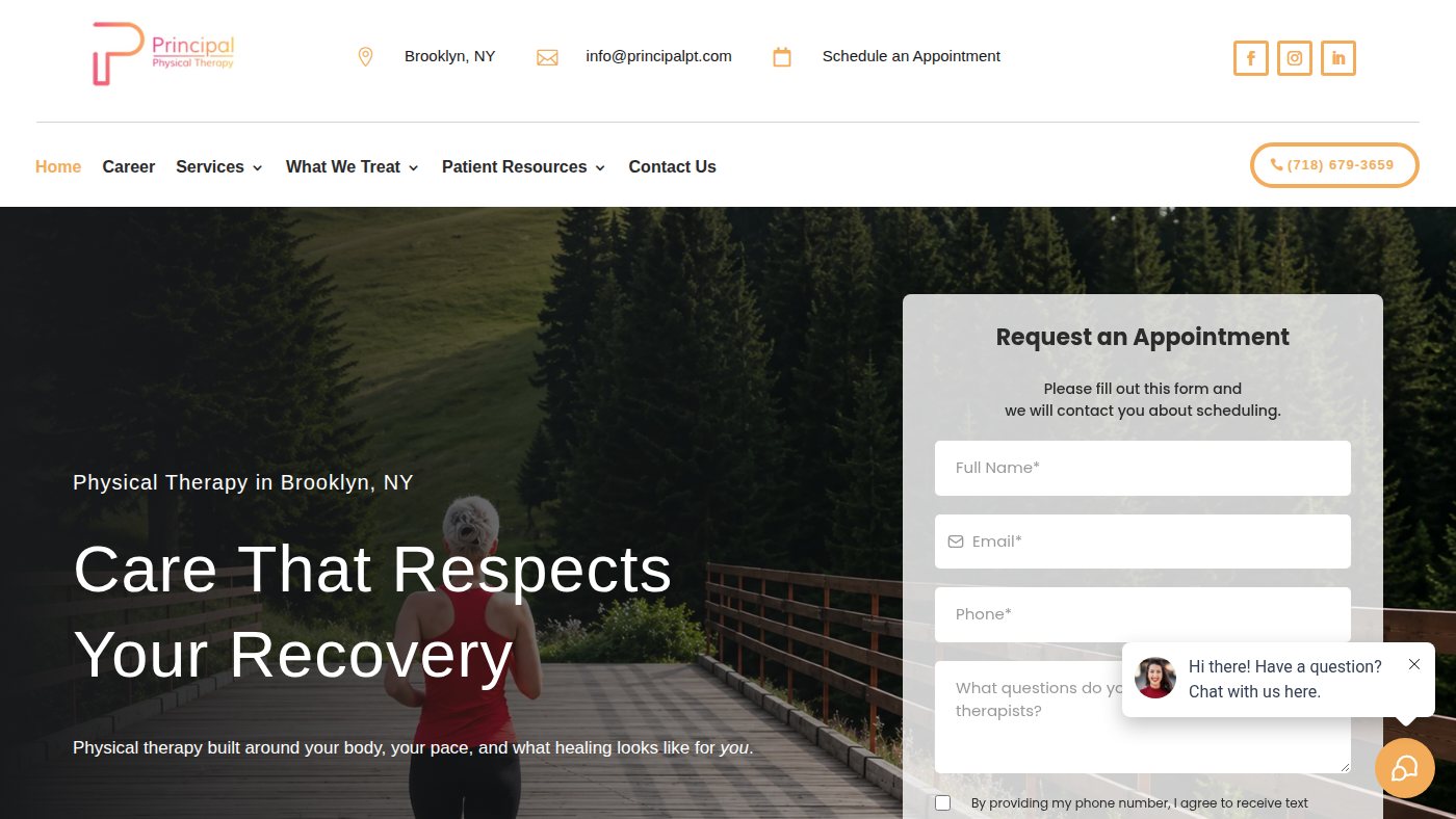 The home page of principalpt.com