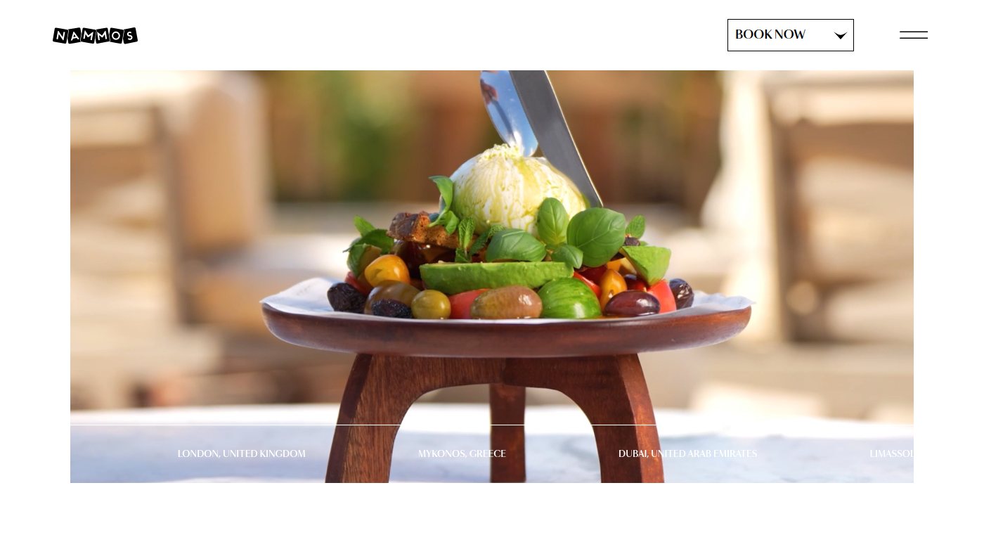 The home page of nammos.com