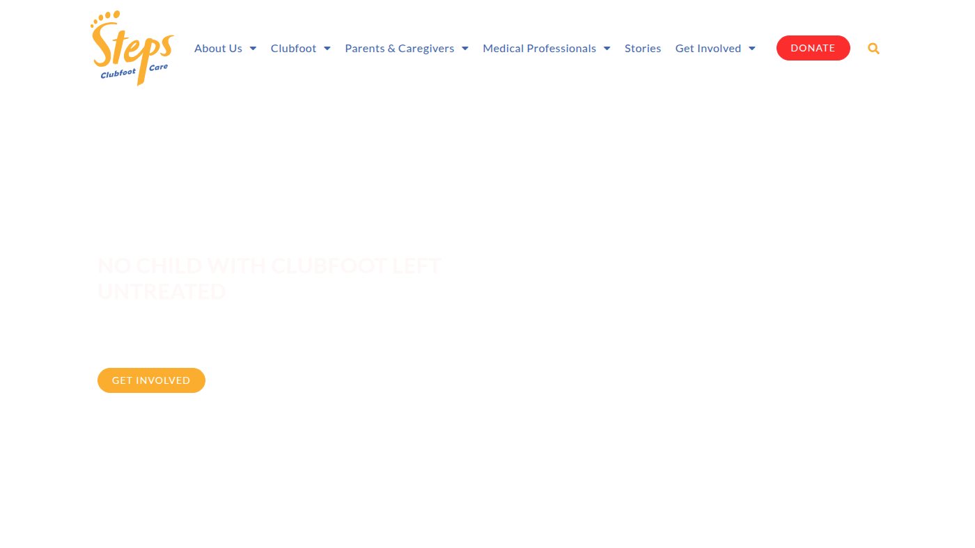 The home page of steps.org.za