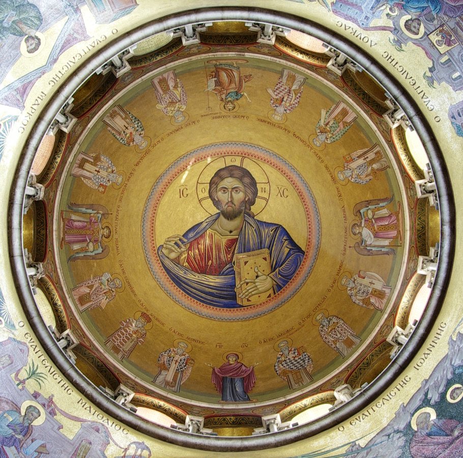 Detail of Jesus in the Holy Sepulchre, Jerusalem