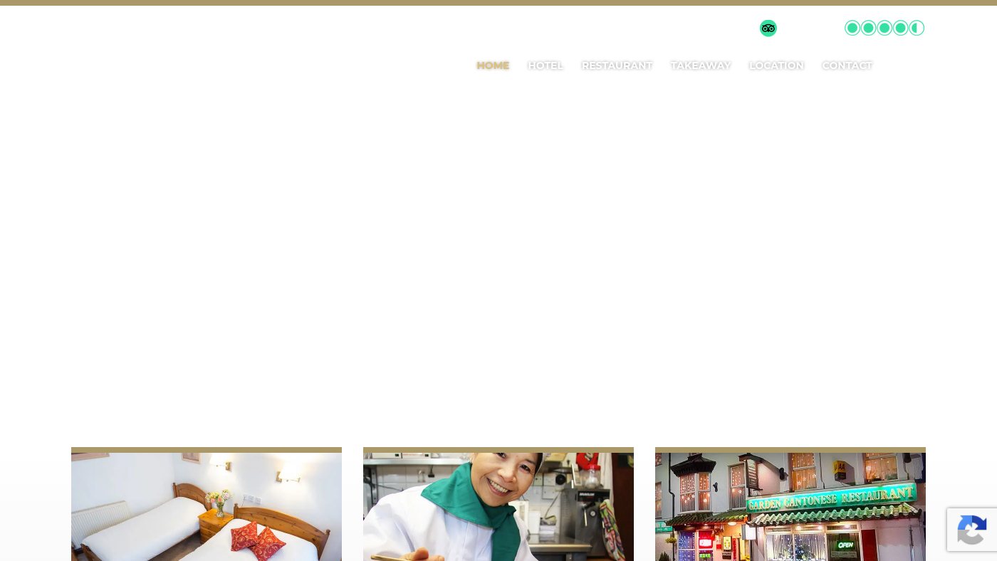 The home page of gardenhotel.co.uk