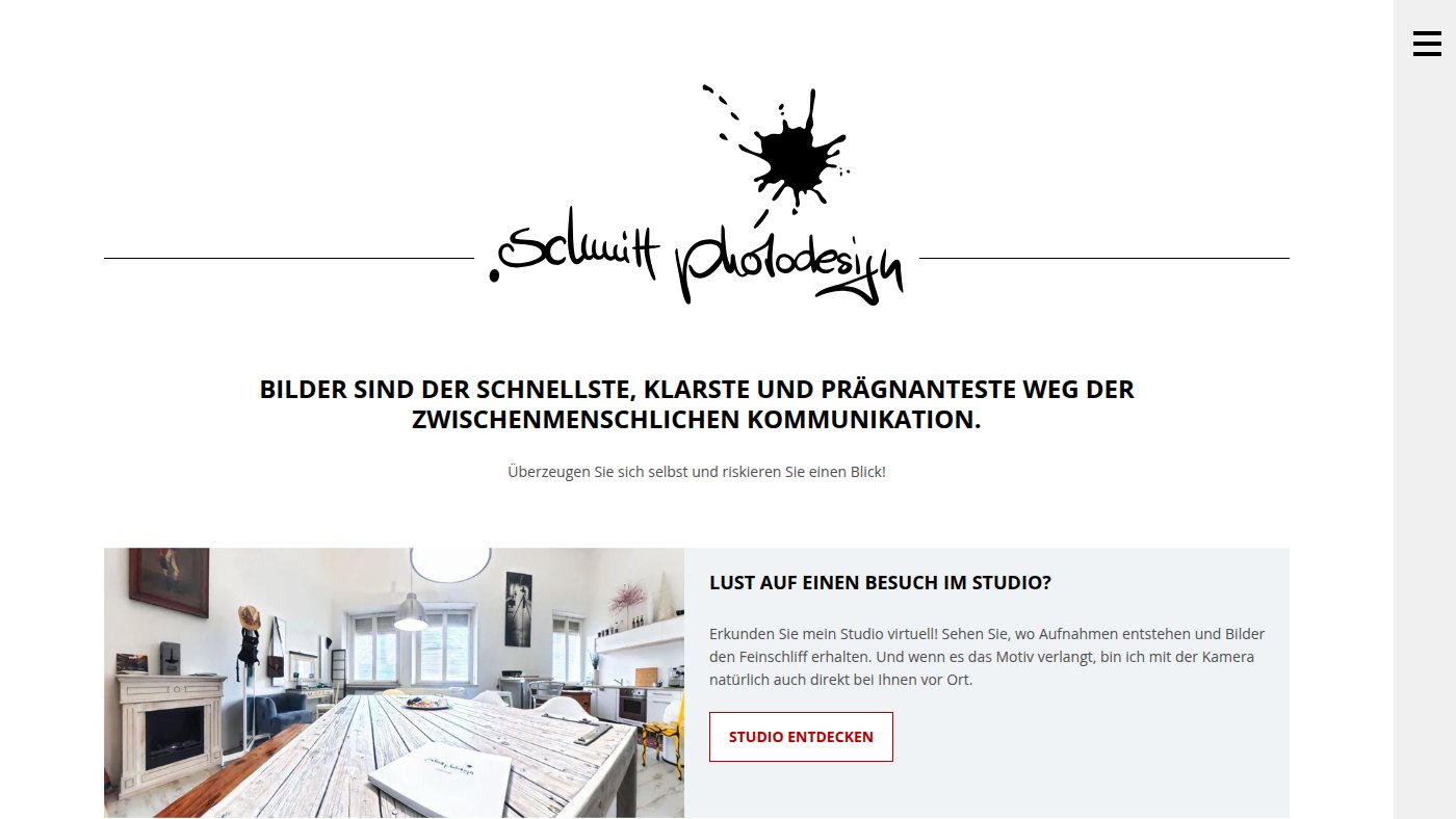 The home page of schmitt-photodesign.de