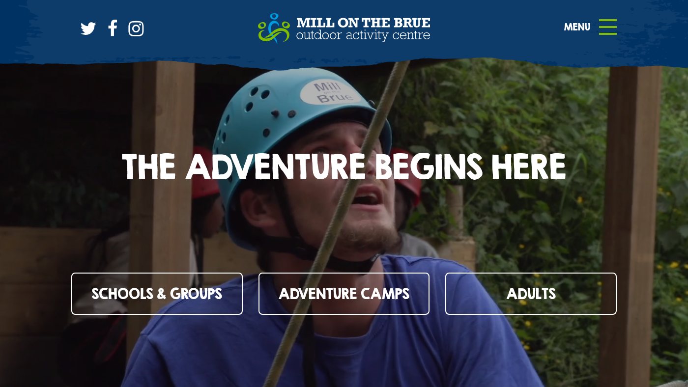 The home page of millonthebrue.co.uk