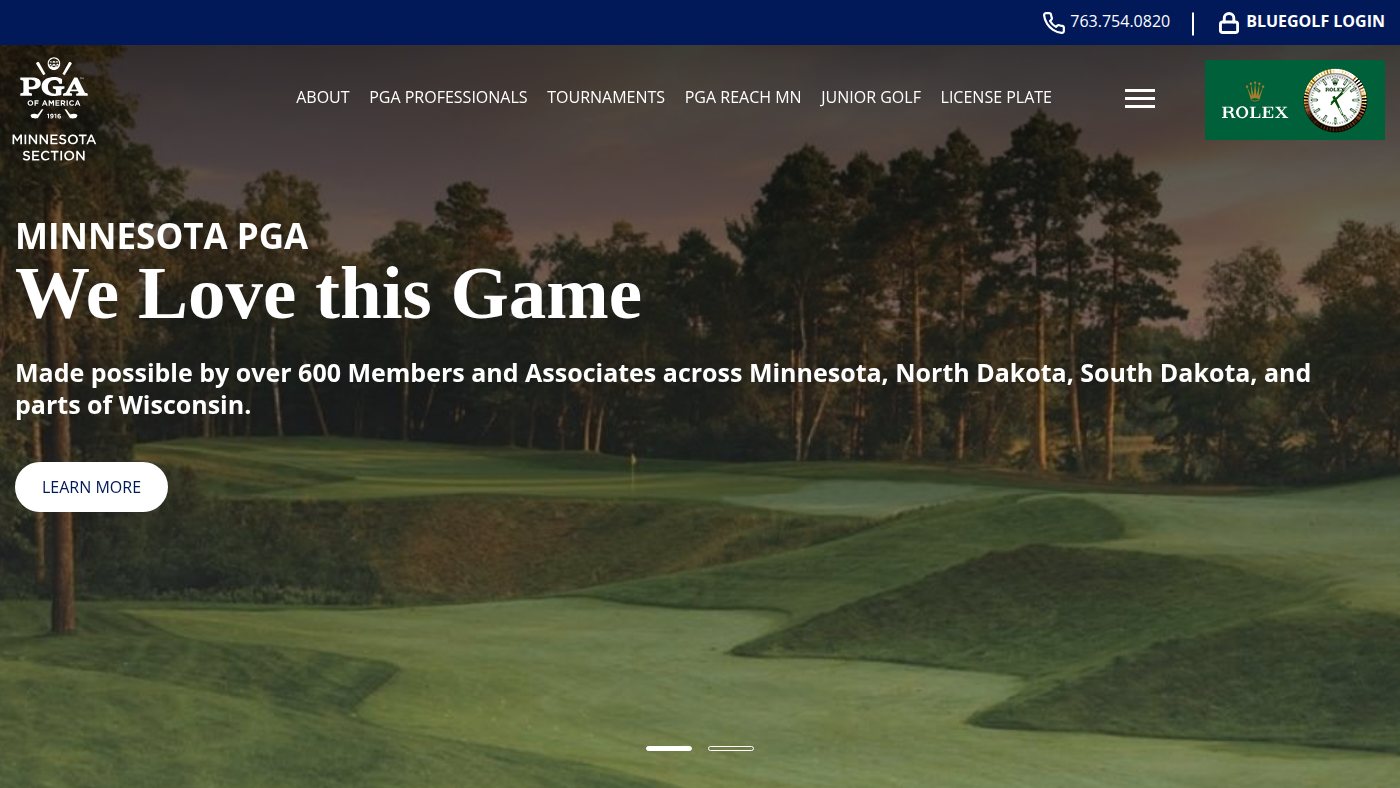 The home page of minnesotapga.com