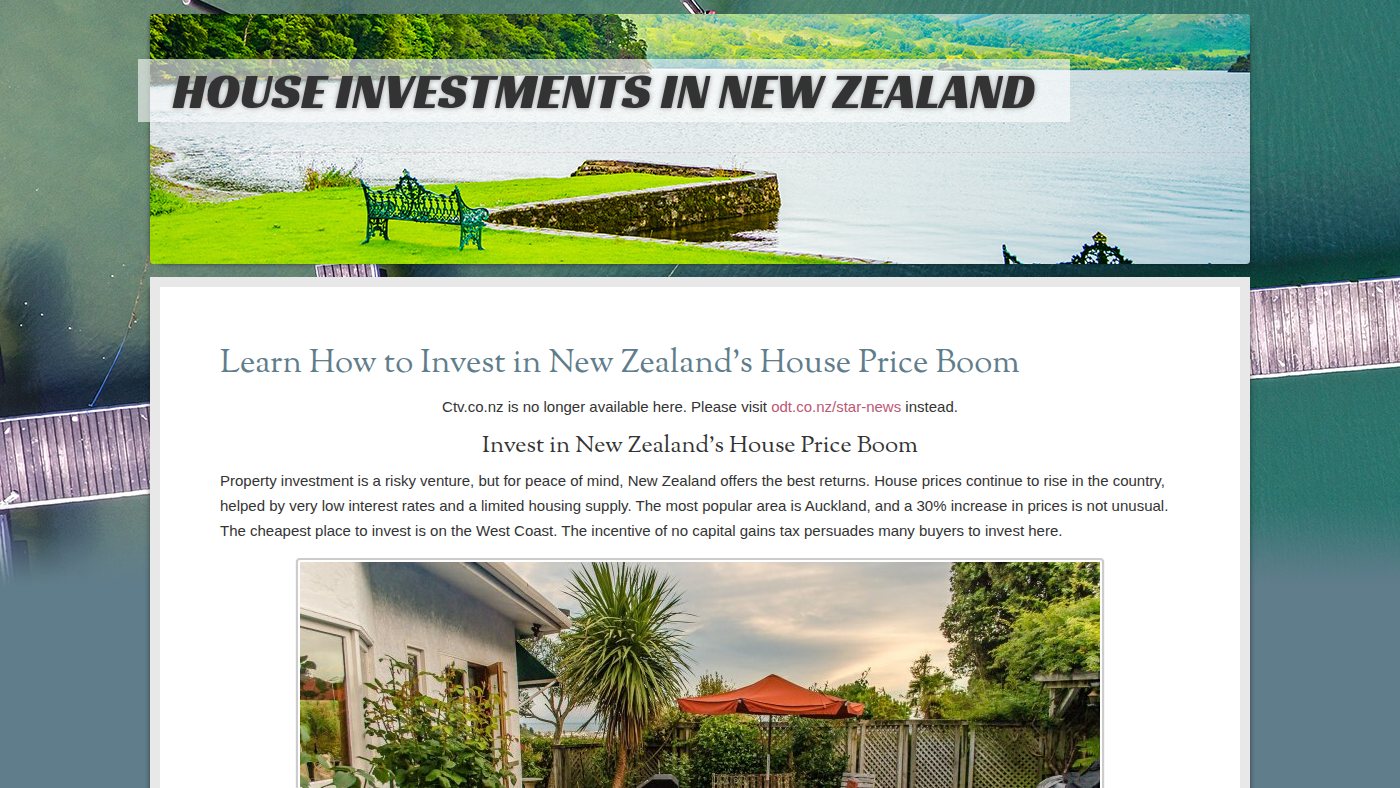 The home page of ctv.co.nz