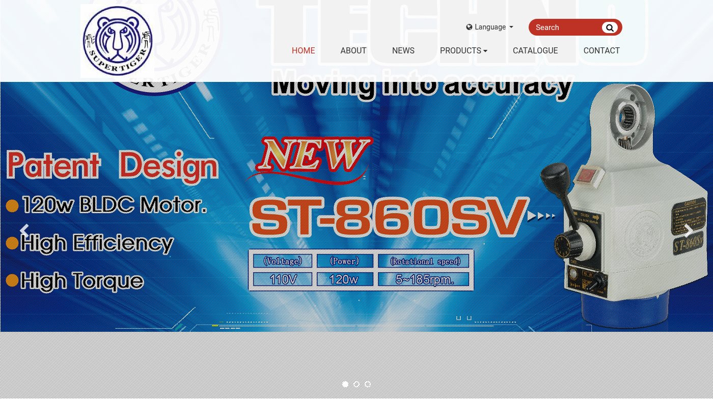 The home page of supertiger.com.tw