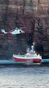 Fishing boat captain shares gratitude to rescuers after 17 crew winched to safety