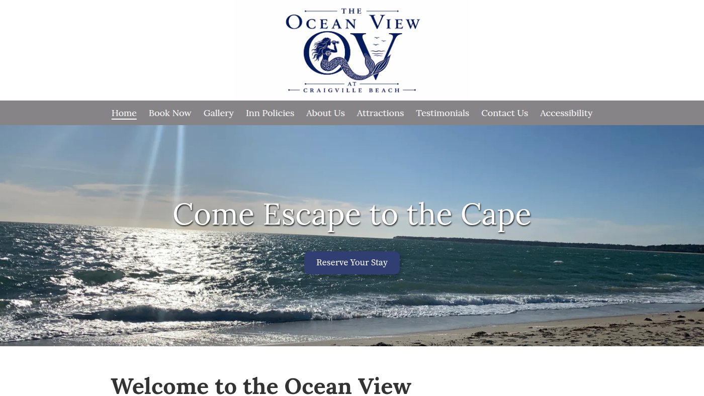 The home page of capecodoceanviewmotel.com