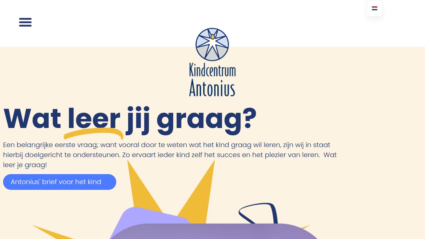 The home page of antoniusbest.nl
