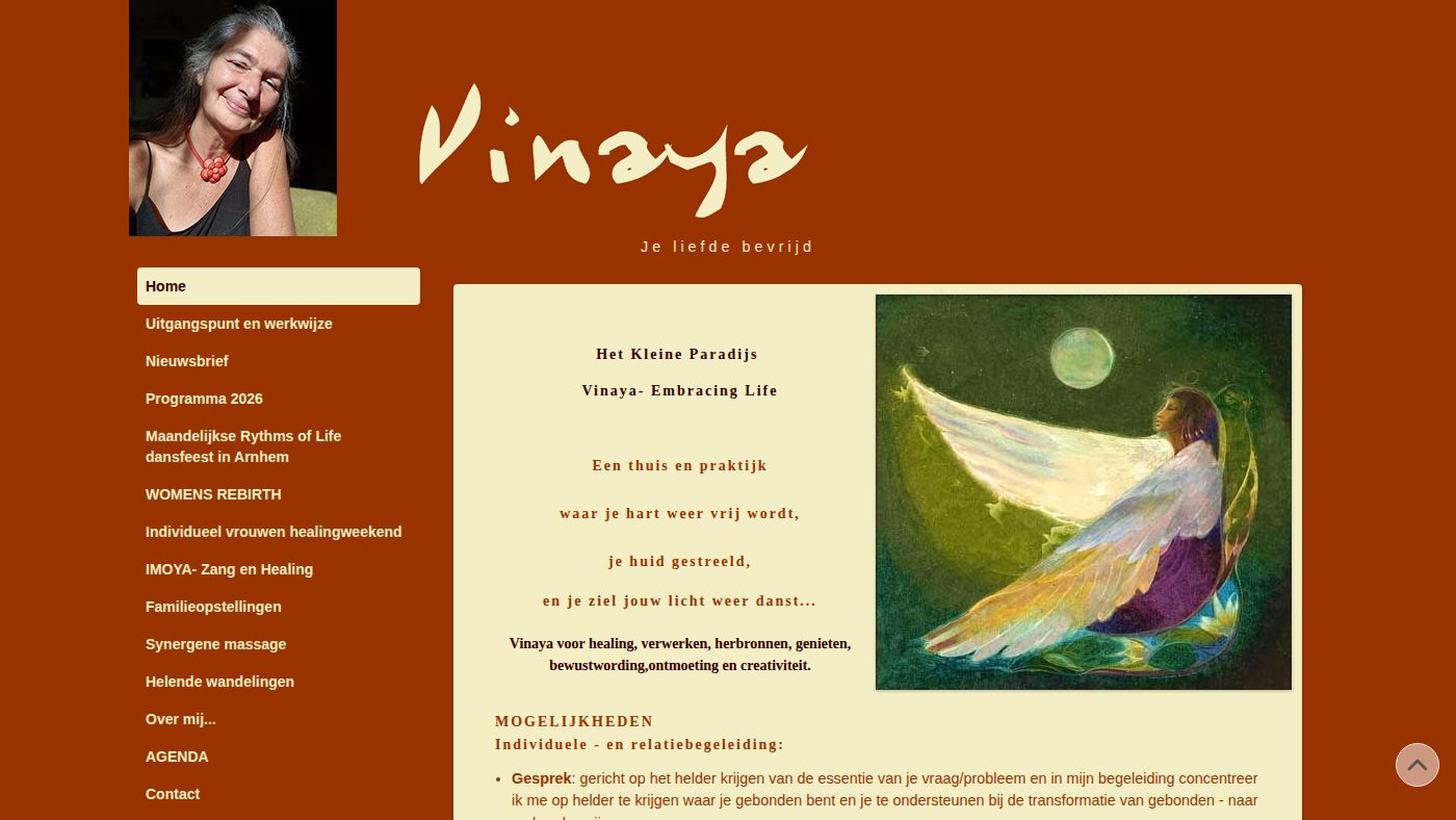 The home page of vinaya.nl
