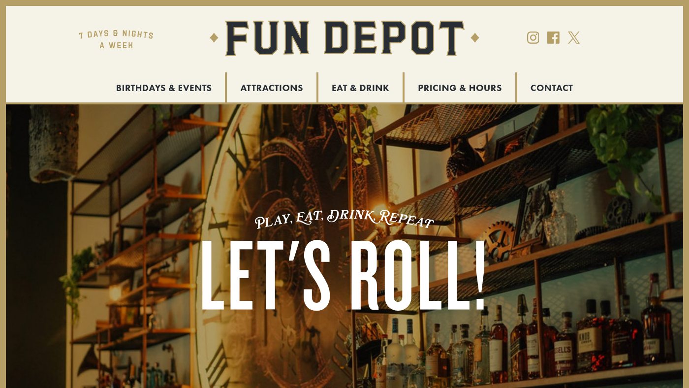 The home page of fundepot.com