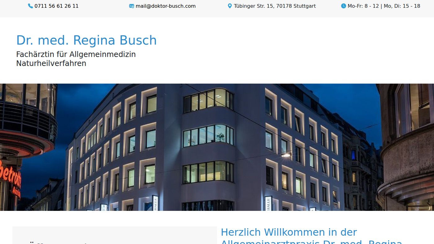 The home page of doktor-busch.com