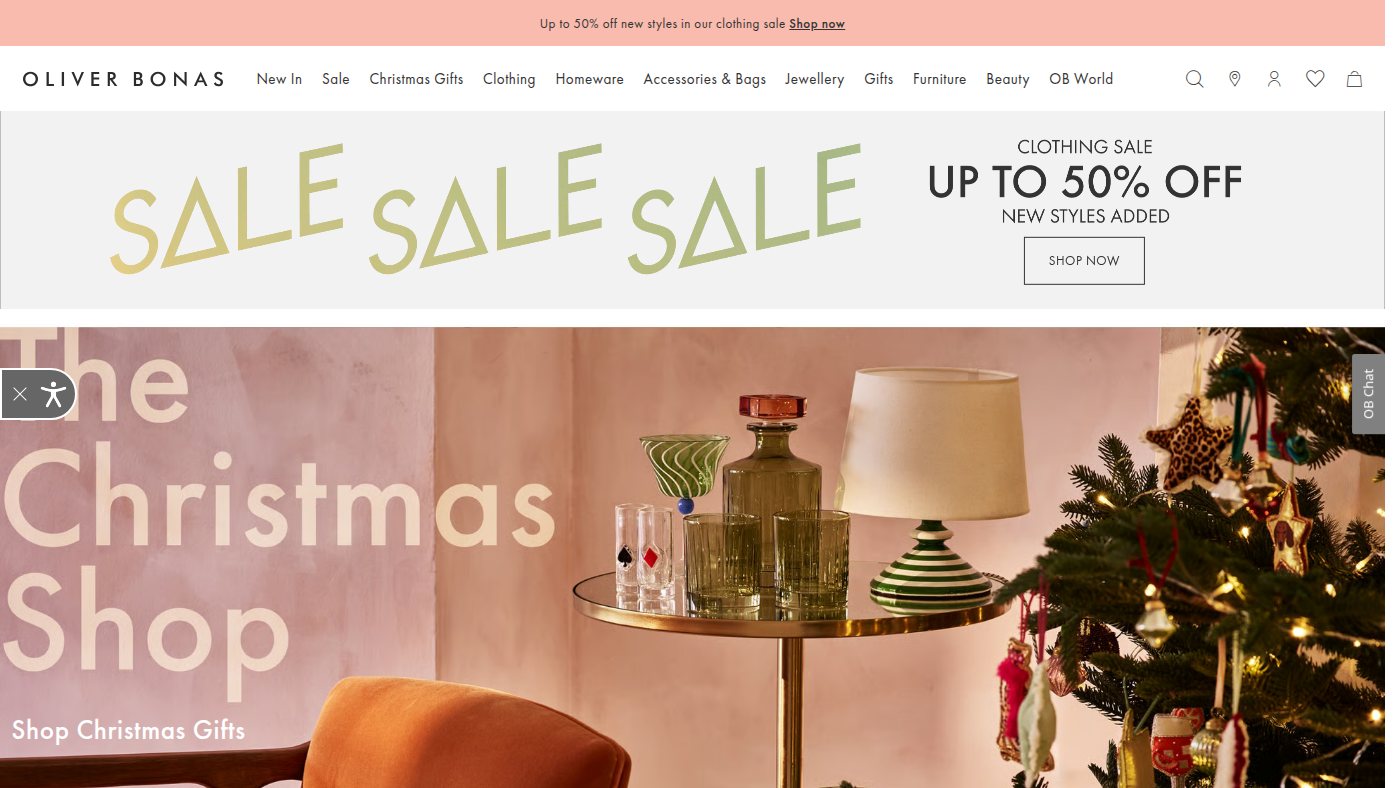 The home page of oliverbonas.com