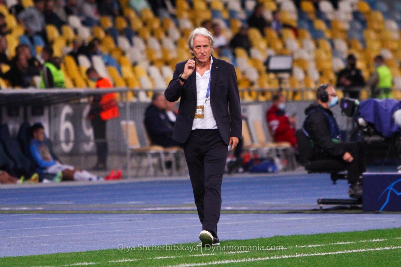 Jesus durante a sua segunda passagem pelo Benfica em 2021