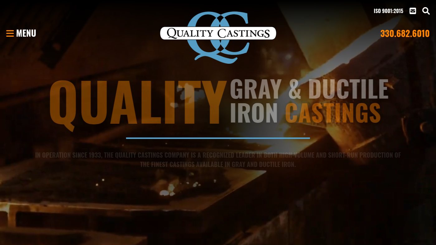 The home page of qcfoundry.com