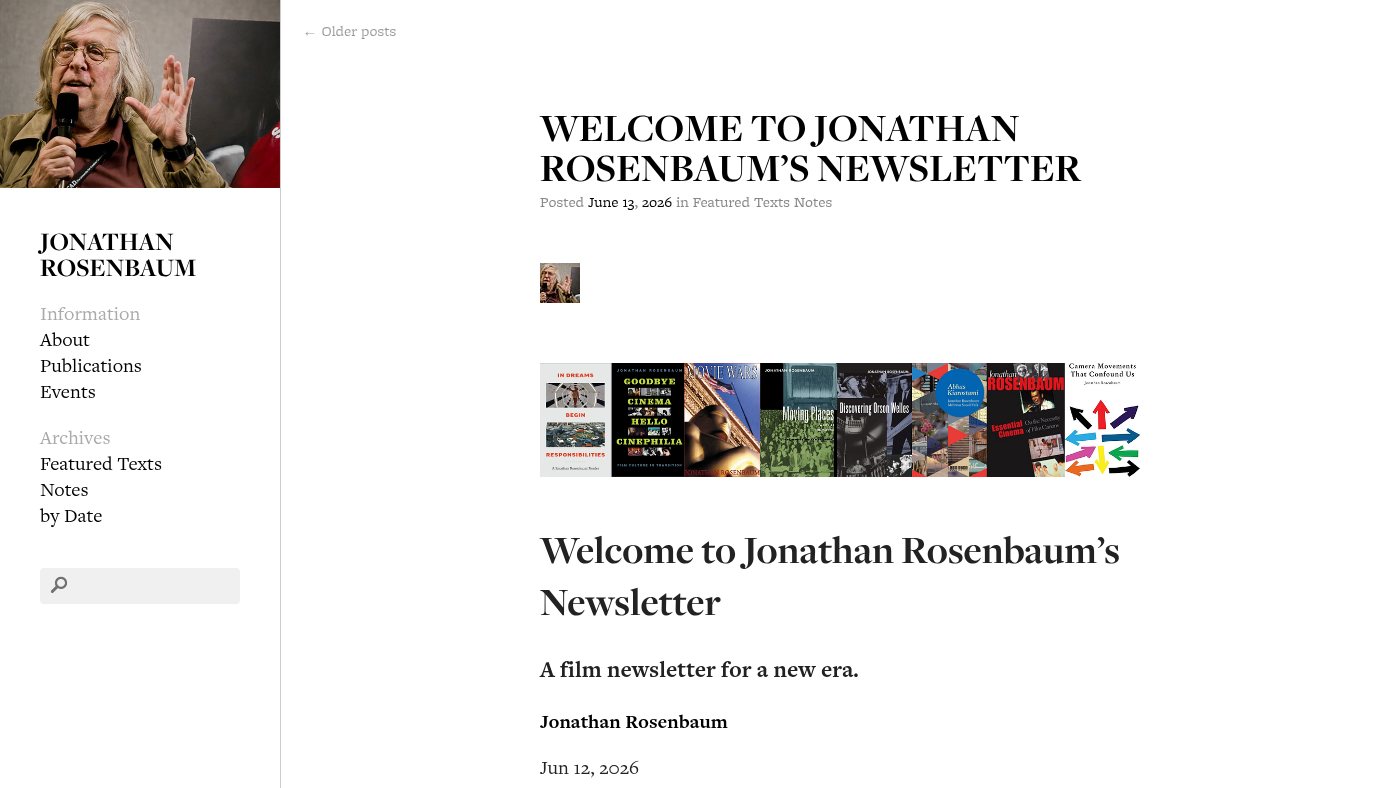 The home page of jonathanrosenbaum.net