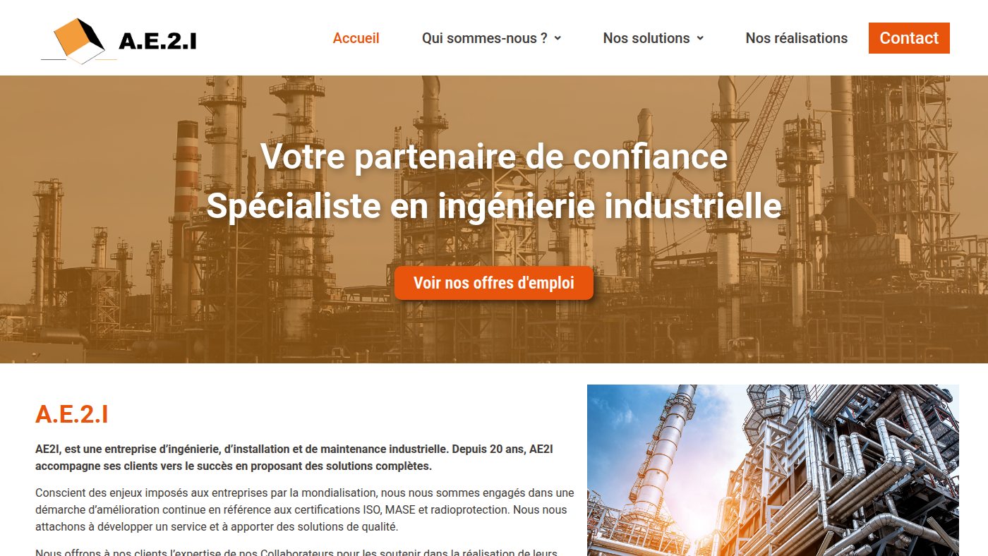 The home page of ae2i-ingenierie.com
