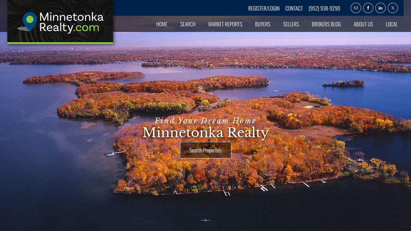 The home page of minnetonkarealty.com