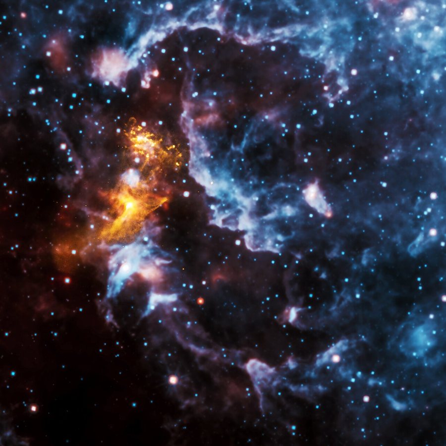 Pulsar si nutre del vento di una stella ipergigante