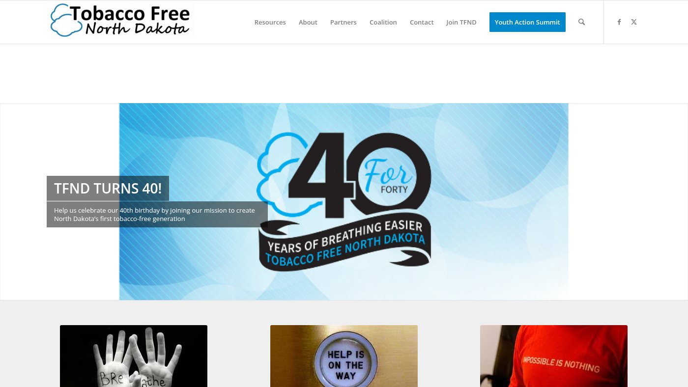 The home page of tfnd.org