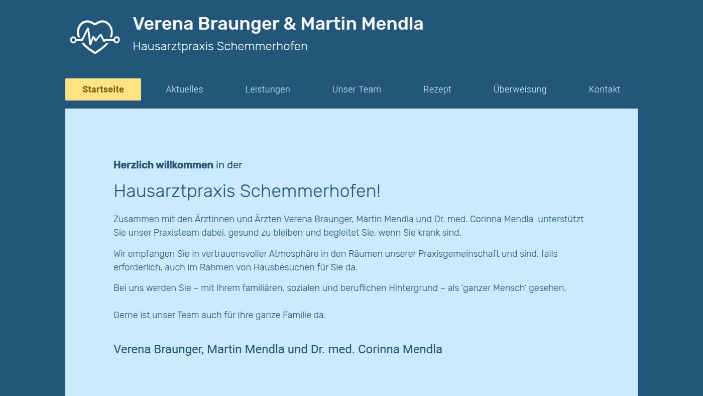 The home page of hausarzt-schemmerhofen.de