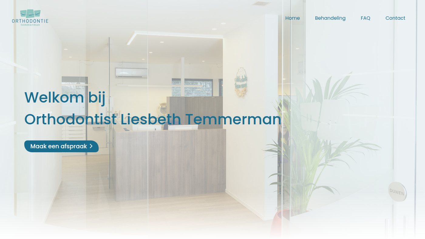 The home page of orthodontietemmerman.be