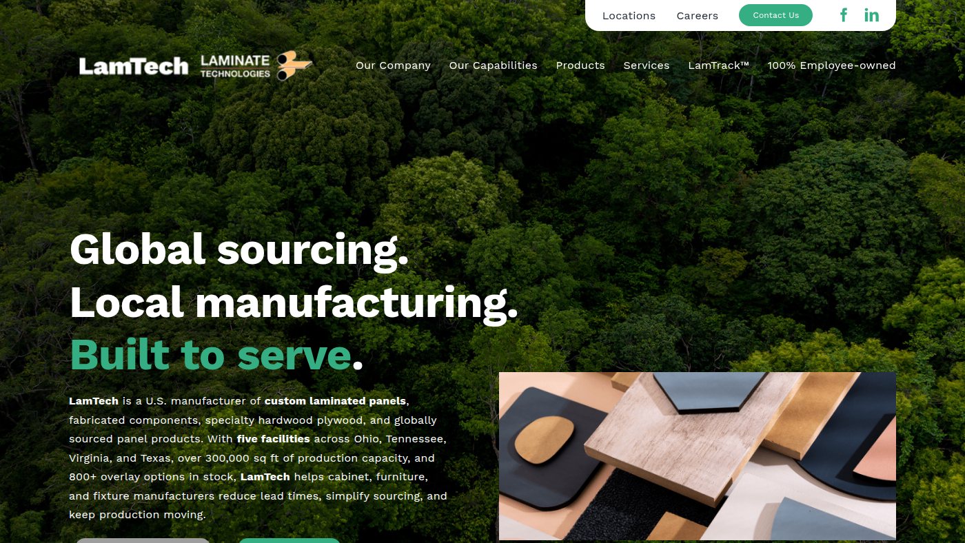 The home page of lamtech.net