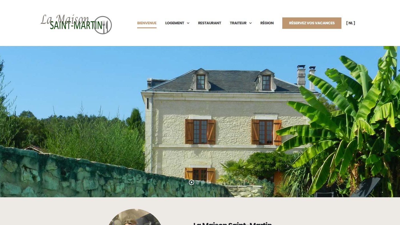 The home page of lamaison-saintmartin.com
