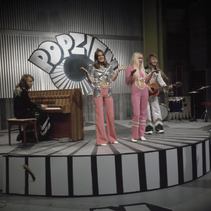 ABBA, známá jako Björn & Benny Agnetha & Anni-Frid, na festivalu Popzien v roce 1973