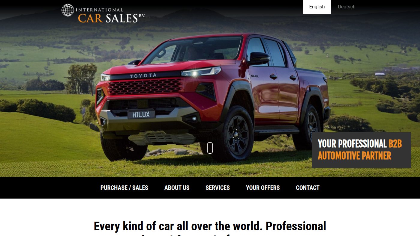 The home page of ic-sales.com