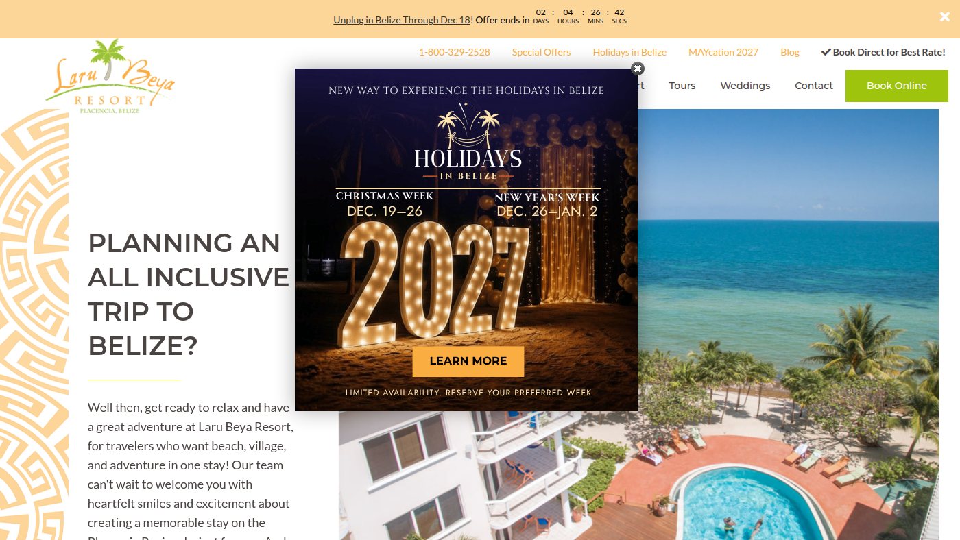 The home page of larubeya.com