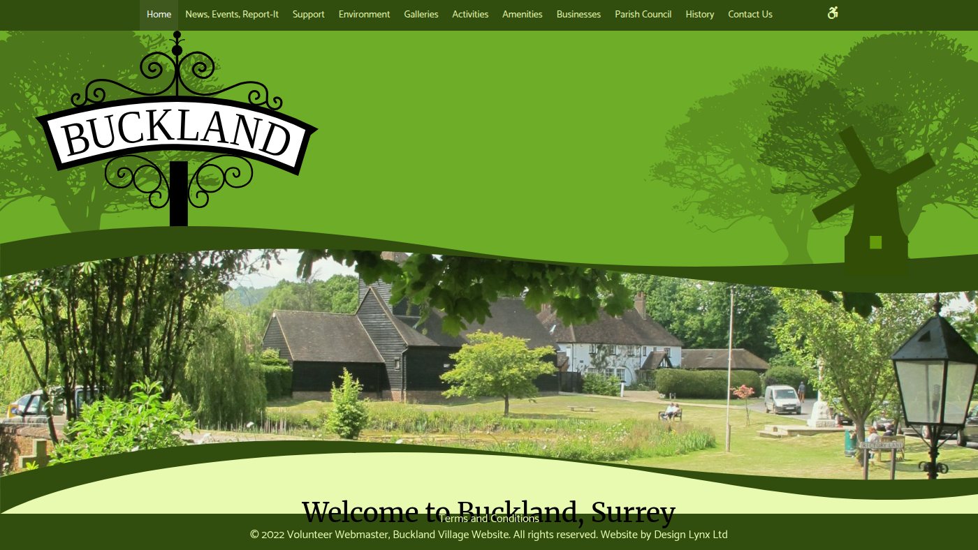 The home page of bucklandsurrey.org.uk