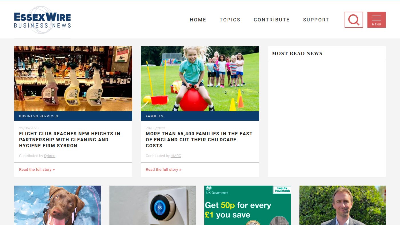 The home page of essexwire.news