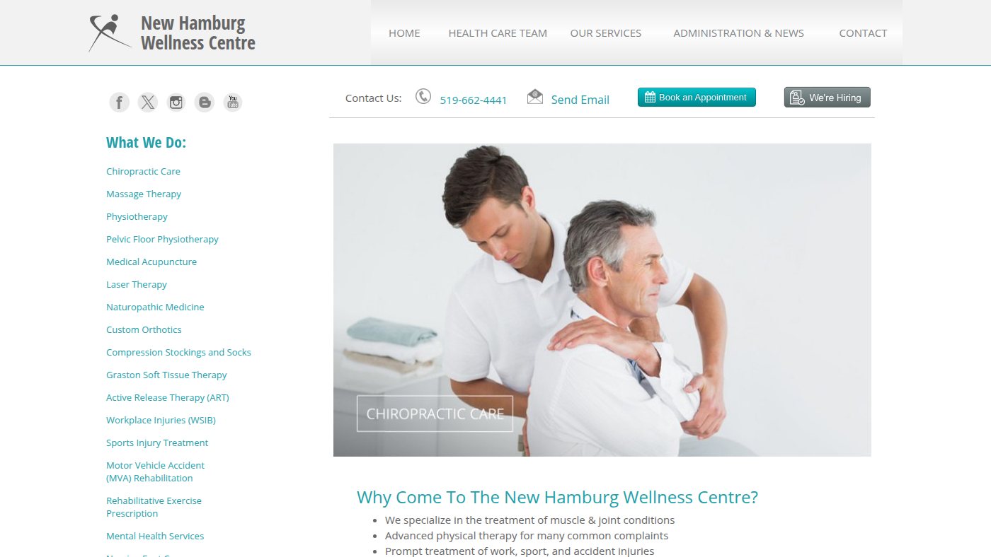 The home page of nhwc.ca