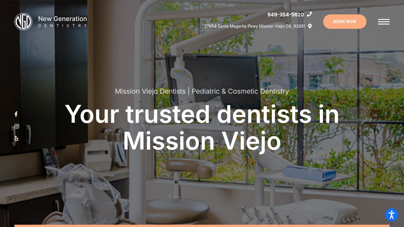 The home page of newgenerationdentistry.com