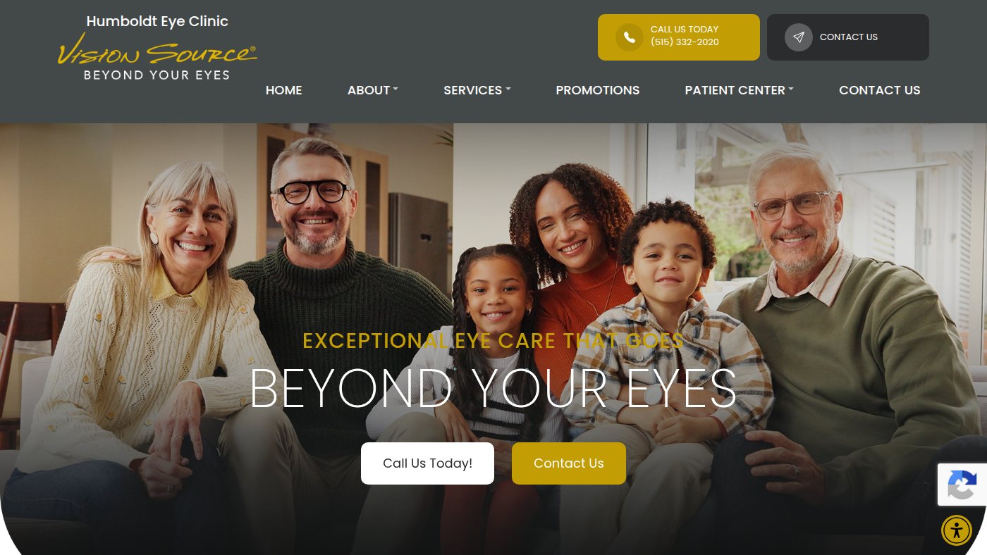 The home page of visionsource-humboldteyeclinic.com
