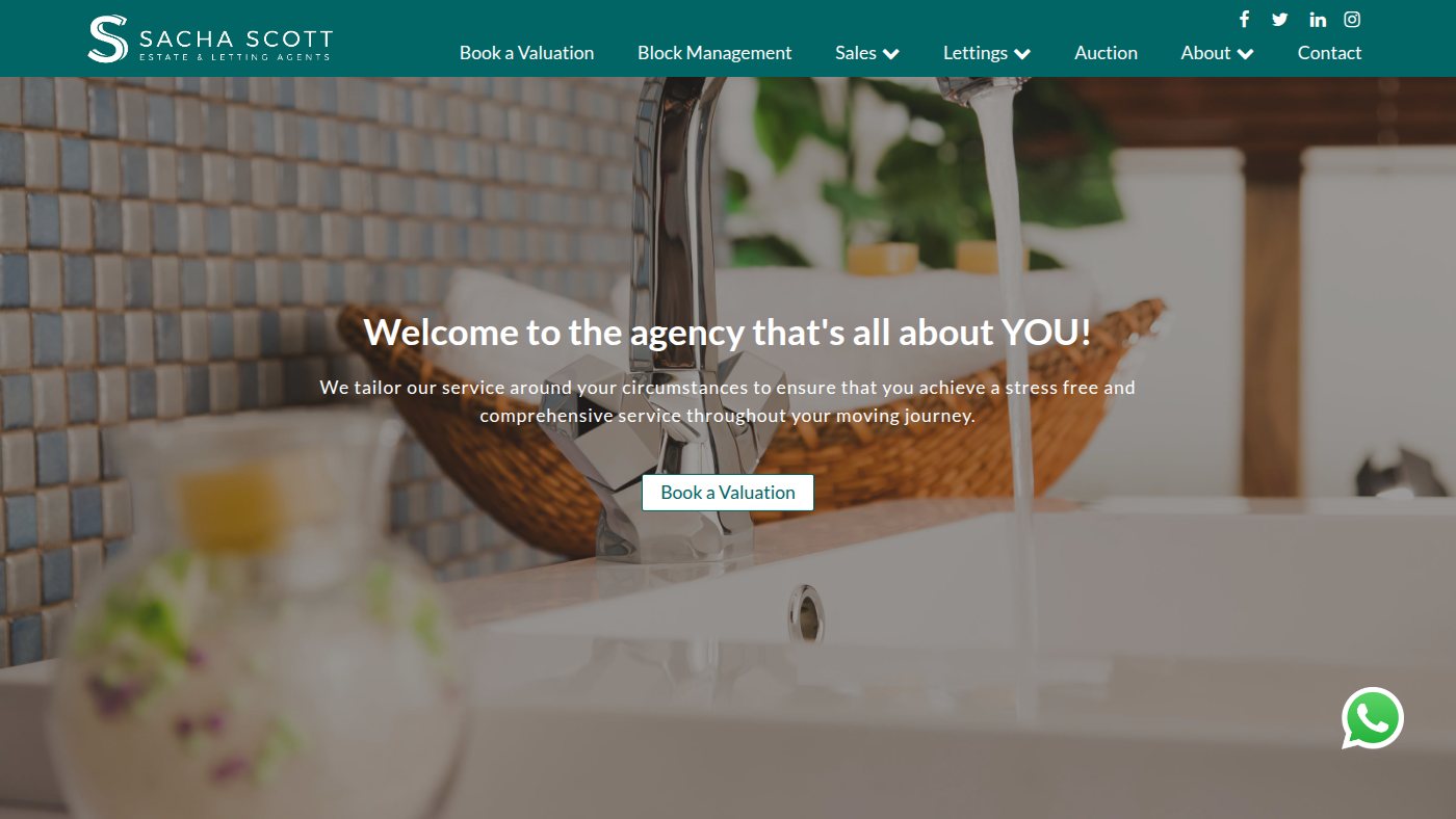 The home page of sachascott.com