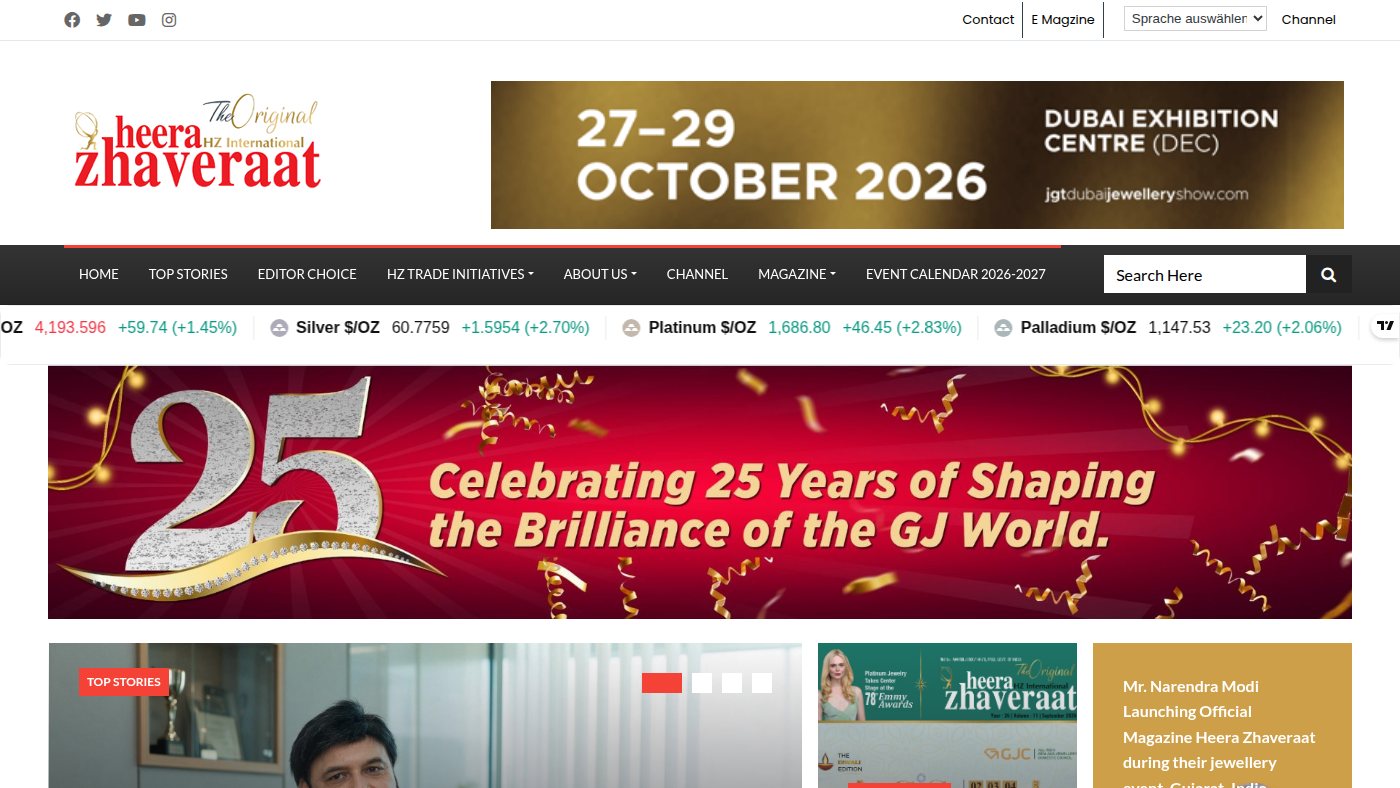 The home page of heerazhaveraat.com