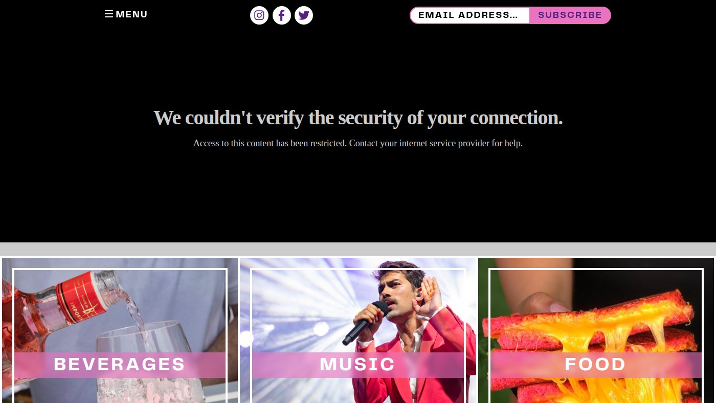 The home page of pinknic.com