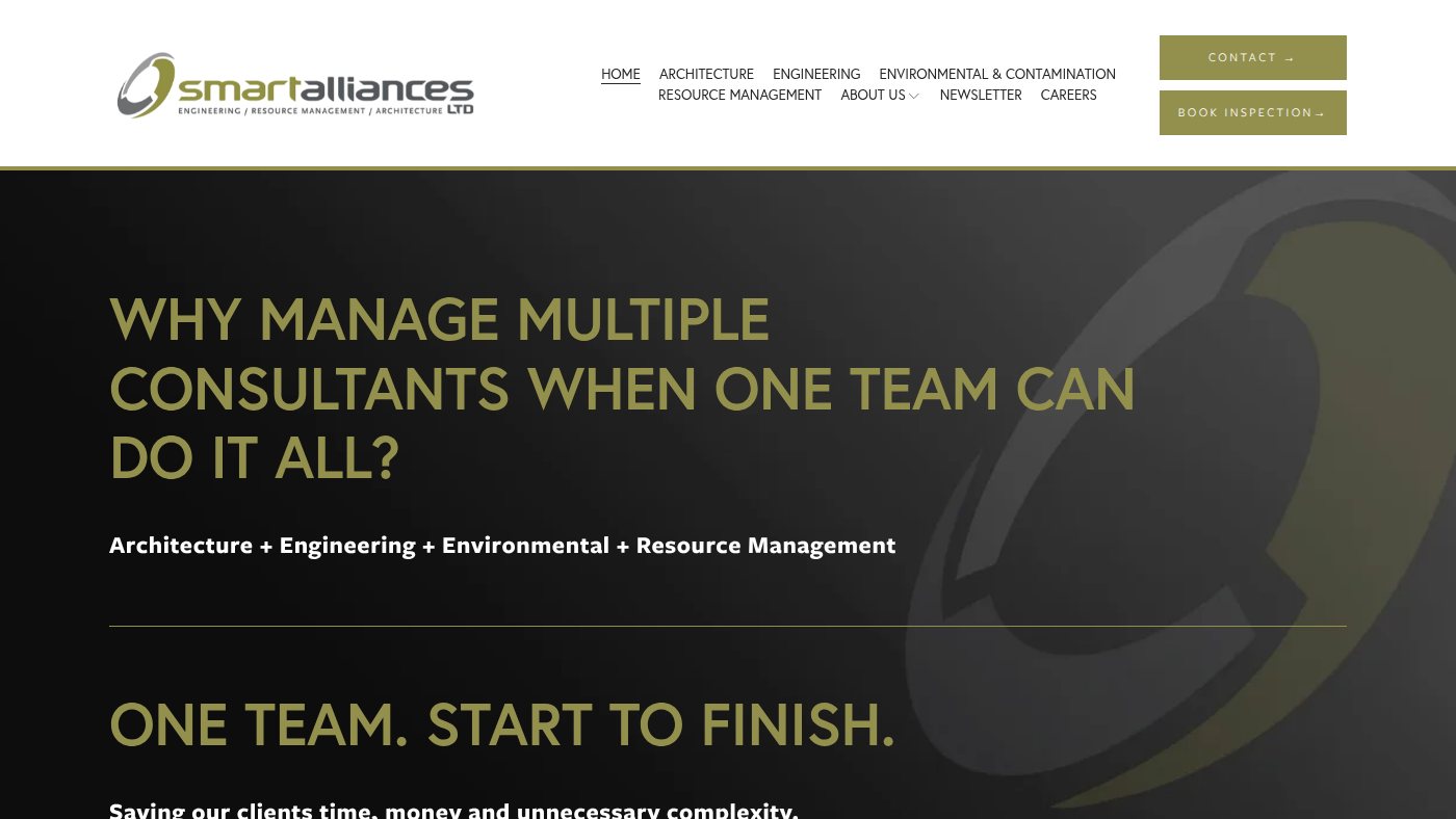 The home page of smartalliances.co.nz