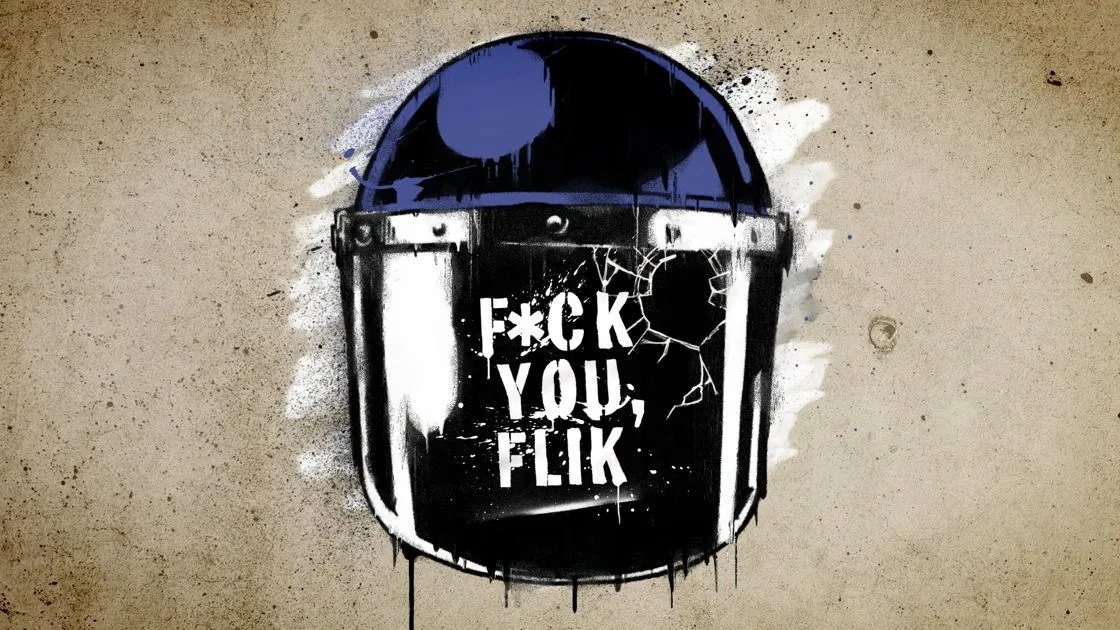 F*ck you, flik: Jan Verheyen toont geweld tegen politie