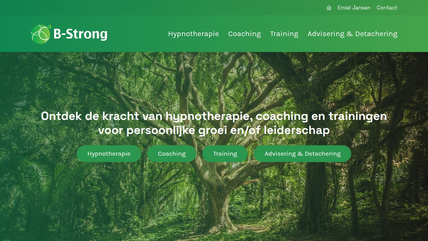 The home page of b-strong.nl