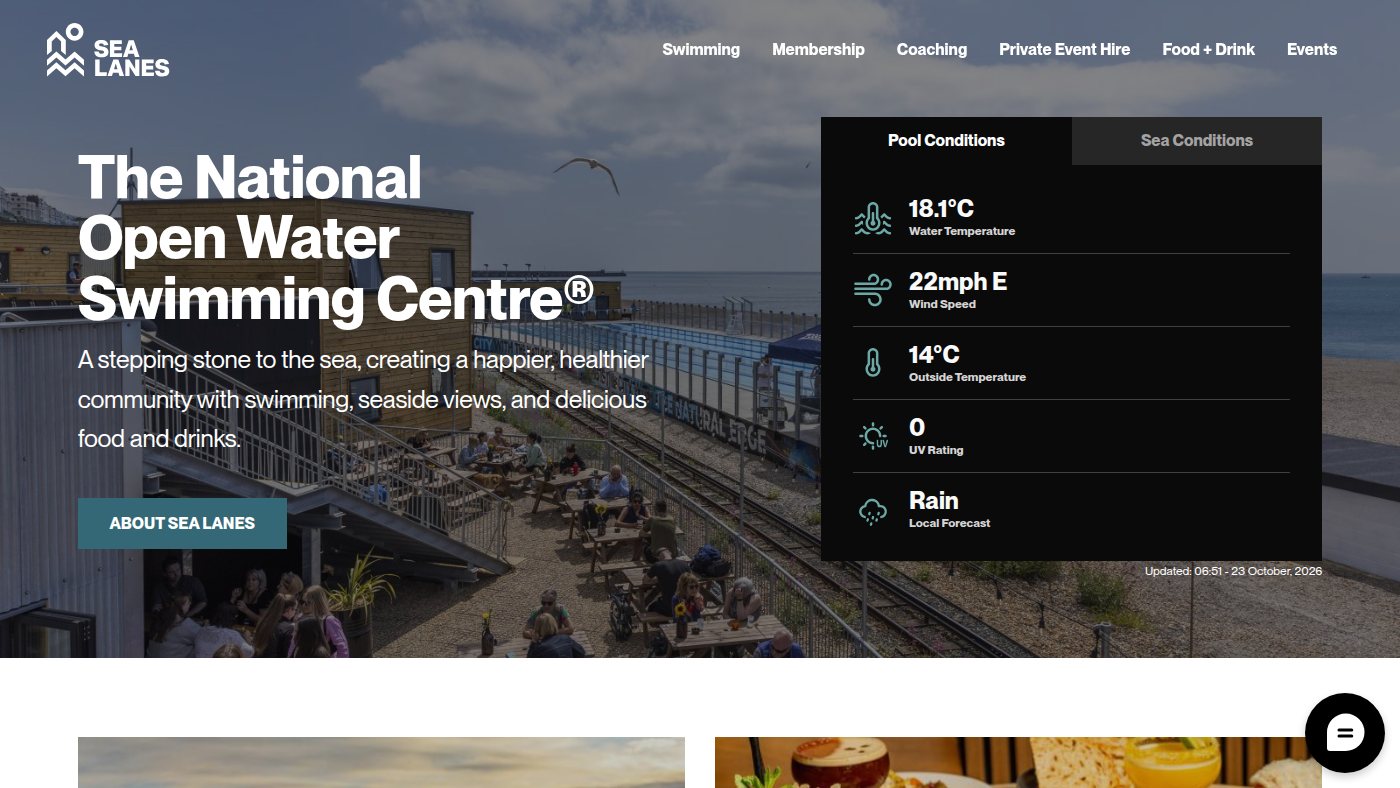 The home page of sealanesbrighton.co.uk